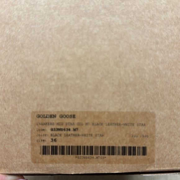 Golden Goose Mid Star 🦄 Black/White 36 🖤 - Picture 10 of 10